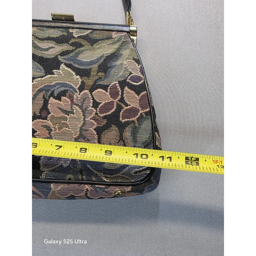 JR‎ Miami USA Vintage 1960s Tapestry Purse Victorian Aesthetic Floral Handbag